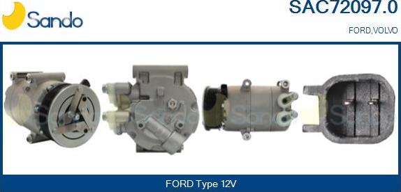Sando SAC72097.0 - Compresseur, climatisation droxauto.com