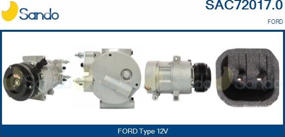 Sando SAC72017.0 - Compresseur, climatisation droxauto.com