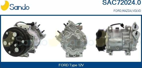 Sando SAC72024.0 - Compresseur, climatisation droxauto.com