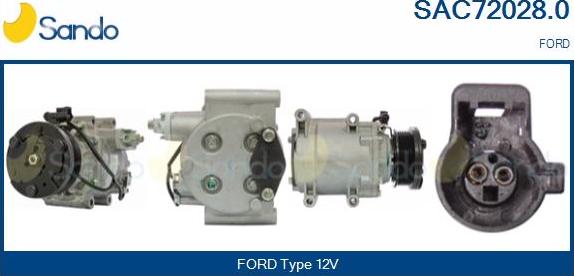 Sando SAC72028.0 - Compresseur, climatisation droxauto.com