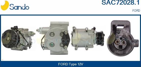 Sando SAC72028.1 - Compresseur, climatisation droxauto.com