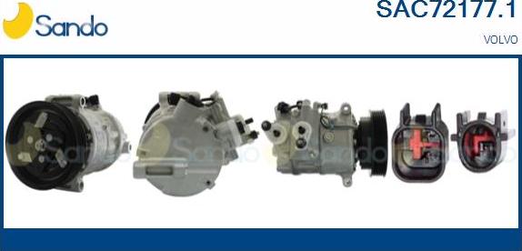 Sando SAC72177.1 - Compresseur, climatisation droxauto.com