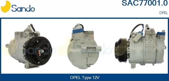 Sando SAC77001.0 - Compresseur, climatisation droxauto.com