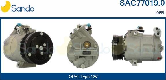 Sando SAC77019.0 - Compresseur, climatisation droxauto.com