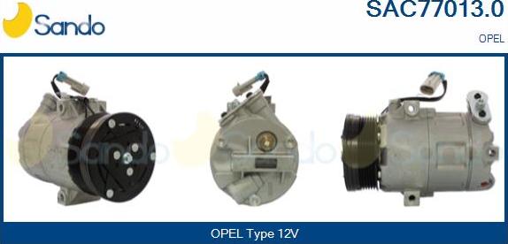 Sando SAC77013.0 - Compresseur, climatisation droxauto.com