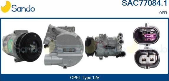 Sando SAC77084.1 - Compresseur, climatisation droxauto.com