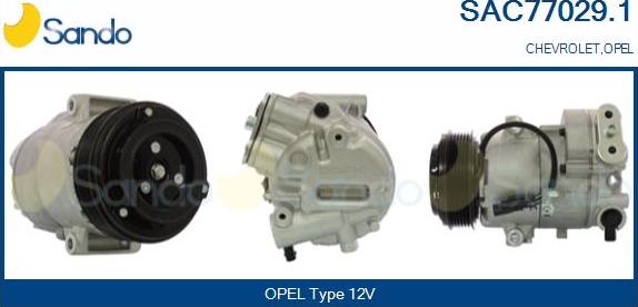 Sando SAC77029.1 - Compresseur, climatisation droxauto.com
