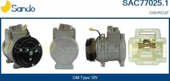 Sando SAC77025.1 - Compresseur, climatisation droxauto.com