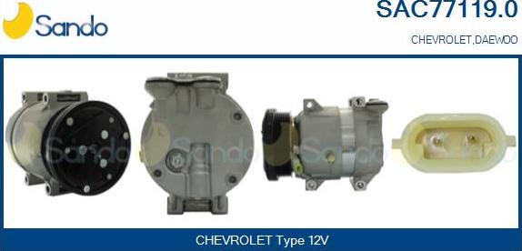 Sando SAC77119.0 - Compresseur, climatisation droxauto.com