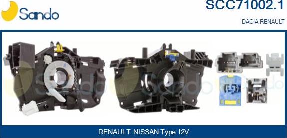 Sando SCC71002.1 - Ressort tournant, Airbag droxauto.com