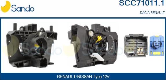 Sando SCC71011.1 - Ressort tournant, Airbag droxauto.com