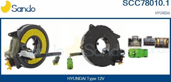Sando SCC78010.1 - Ressort tournant, Airbag droxauto.com