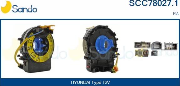 Sando SCC78027.1 - Ressort tournant, Airbag droxauto.com