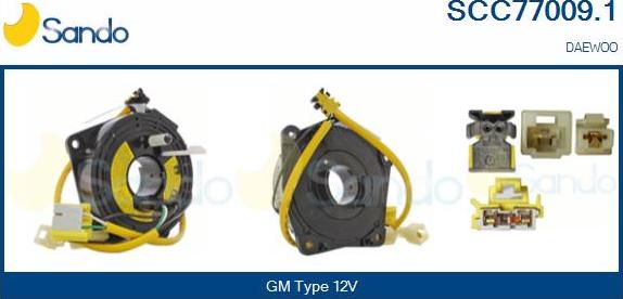 Sando SCC77009.1 - Ressort tournant, Airbag droxauto.com