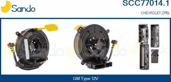 Sando SCC77014.1 - Ressort tournant, Airbag droxauto.com