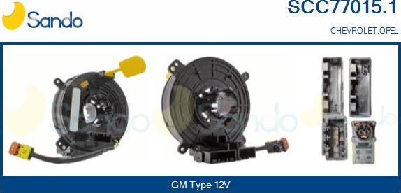 Sando SCC77015.1 - Ressort tournant, Airbag droxauto.com