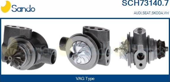 Sando SCH73140.7 - Carter central, compresseur droxauto.com