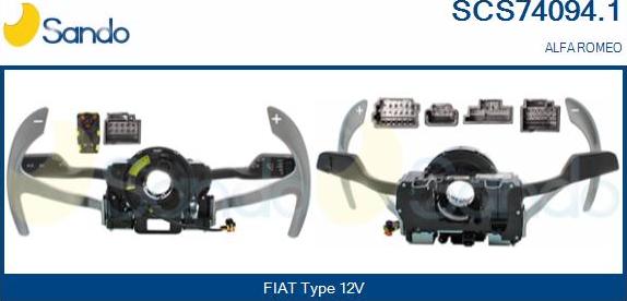 Sando SCS74094.1 - Commutateur de colonne de direction droxauto.com