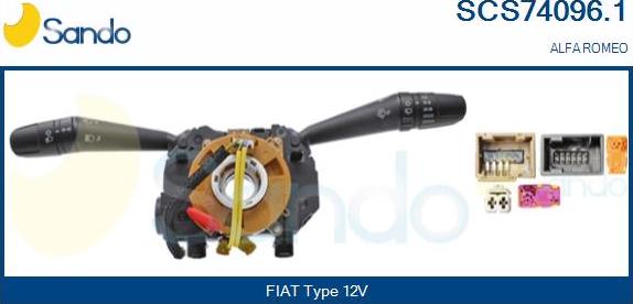 Sando SCS74096.1 - Commutateur de colonne de direction droxauto.com