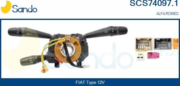 Sando SCS74097.1 - Commutateur de colonne de direction droxauto.com
