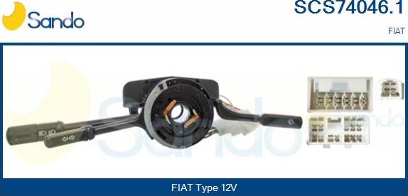Sando SCS74046.1 - Commutateur de colonne de direction droxauto.com