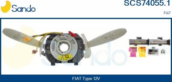 Sando SCS74055.1 - Commutateur de colonne de direction droxauto.com