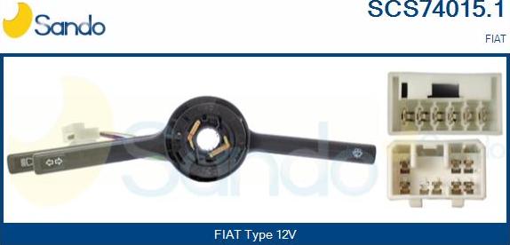 Sando SCS74015.1 - Commutateur de colonne de direction droxauto.com