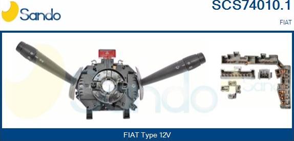Sando SCS74010.1 - Commutateur de colonne de direction droxauto.com