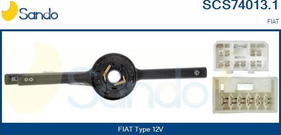 Sando SCS74013.1 - Commutateur de colonne de direction droxauto.com