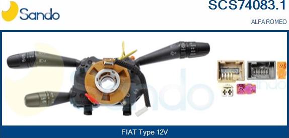 Sando SCS74083.1 - Commutateur de colonne de direction droxauto.com