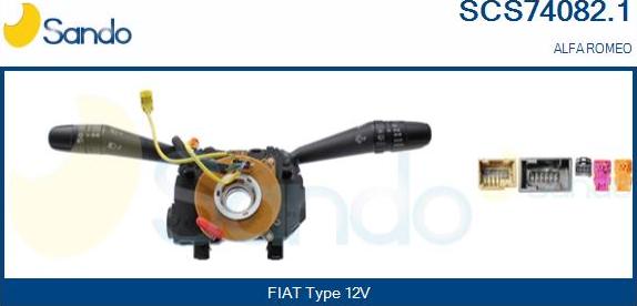 Sando SCS74082.1 - Commutateur de colonne de direction droxauto.com