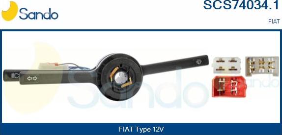 Sando SCS74034.1 - Commutateur de colonne de direction droxauto.com
