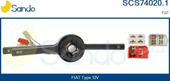 Sando SCS74020.1 - Commutateur de colonne de direction droxauto.com