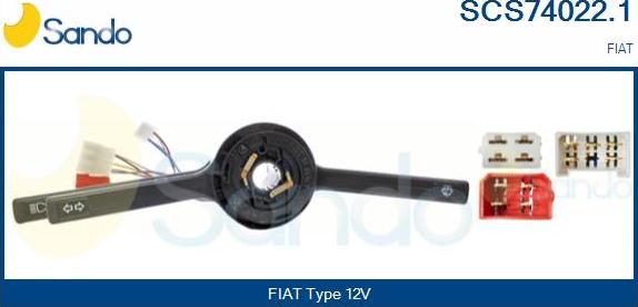 Sando SCS74022.1 - Commutateur de colonne de direction droxauto.com