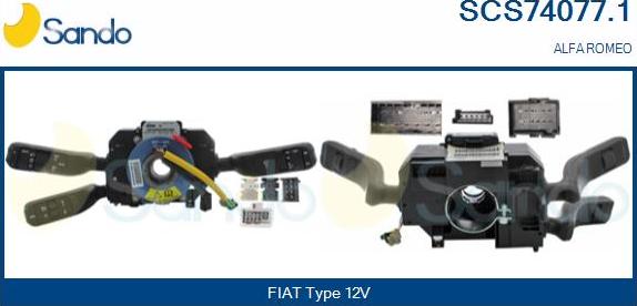 Sando SCS74077.1 - Commutateur de colonne de direction droxauto.com
