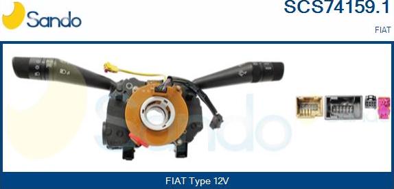 Sando SCS74159.1 - Commutateur de colonne de direction droxauto.com
