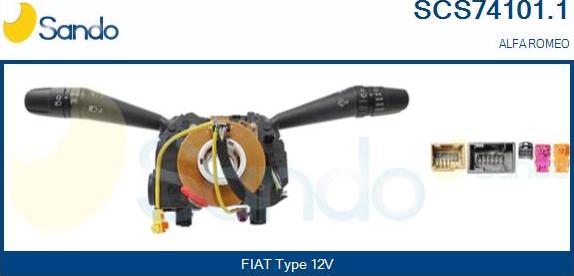 Sando SCS74101.1 - Commutateur de colonne de direction droxauto.com