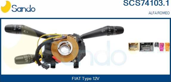 Sando SCS74103.1 - Commutateur de colonne de direction droxauto.com