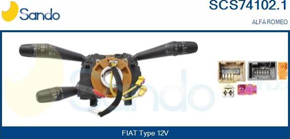 Sando SCS74102.1 - Commutateur de colonne de direction droxauto.com