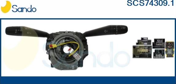 Sando SCS74309.1 - Commutateur de colonne de direction droxauto.com
