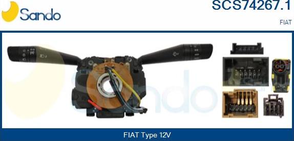 Sando SCS74267.1 - Commutateur de colonne de direction droxauto.com