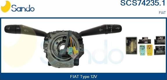 Sando SCS74235.1 - Commutateur de colonne de direction droxauto.com
