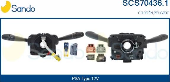 Sando SCS70436.1 - Commutateur de colonne de direction droxauto.com