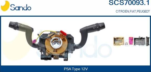 Sando SCS70093.1 - Commutateur de colonne de direction droxauto.com