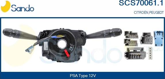 Sando SCS70061.1 - Commutateur de colonne de direction droxauto.com