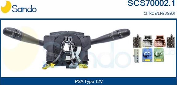 Sando SCS70002.1 - Commutateur de colonne de direction droxauto.com