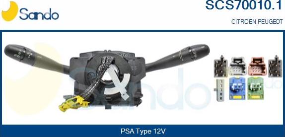 Sando SCS70010.1 - Commutateur de colonne de direction droxauto.com