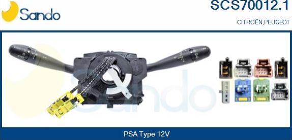 Sando SCS70012.1 - Commutateur de colonne de direction droxauto.com