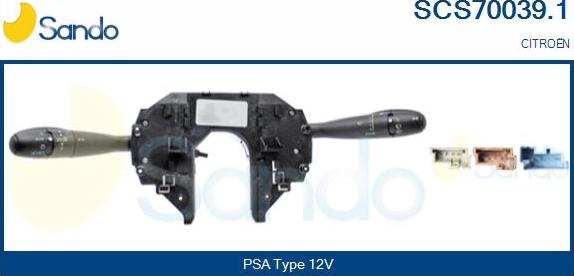 Sando SCS70039.1 - Commutateur de colonne de direction droxauto.com