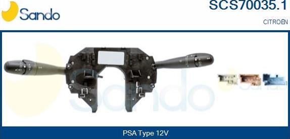 Sando SCS70035.1 - Commutateur de colonne de direction droxauto.com